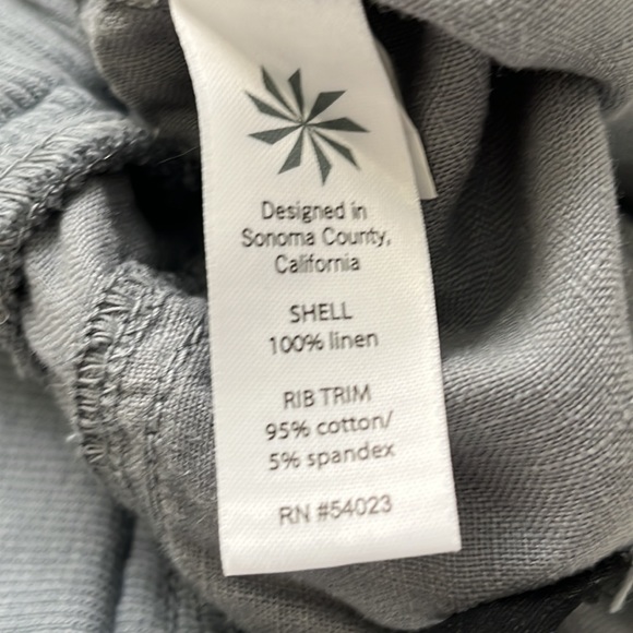 VGUC Athleta Linen Creston slate cobblestone gray Shorts Size 6 - Picture 8 of 11